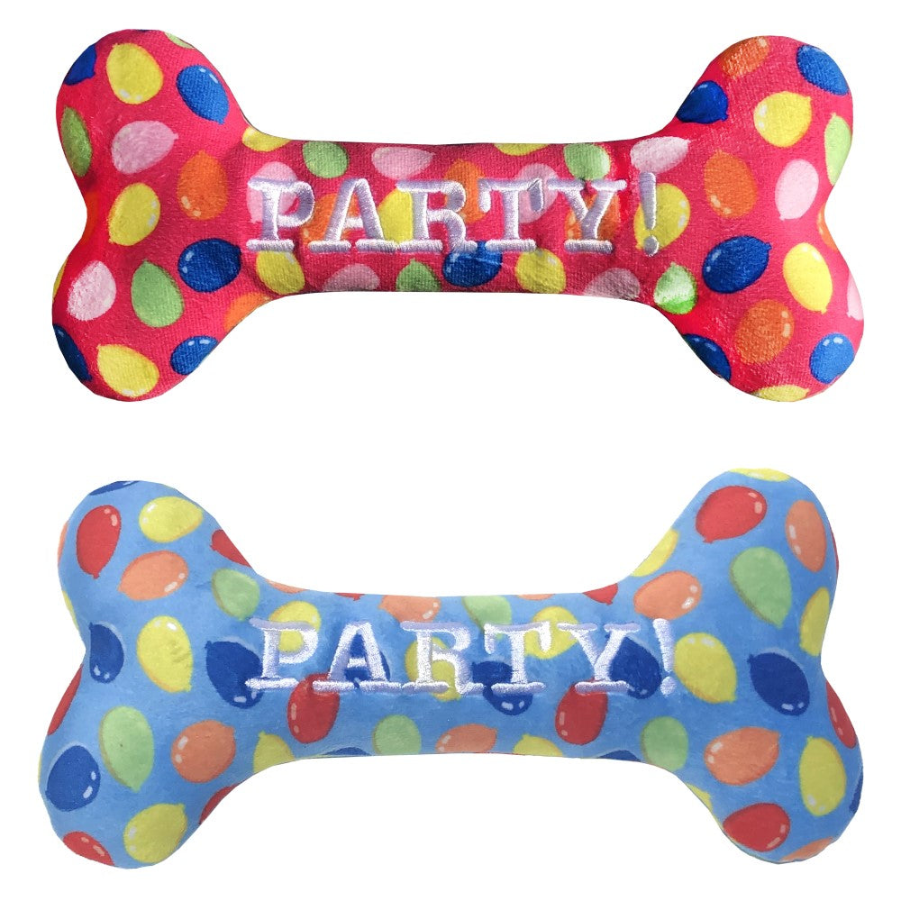 Party Time Bone Dog Toy