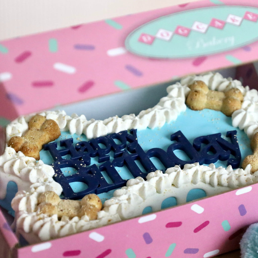 Dog Birthday Cakes | Dog Cake | Dog Birthday Cake | Dog Bone Cake | Dog Bakery | Tan | 9 inch Drip | Peanut Butter Flavo