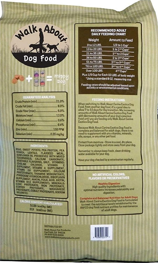 Canine Exotics Vegan Recipe Dog Food, 25 lb. Bag