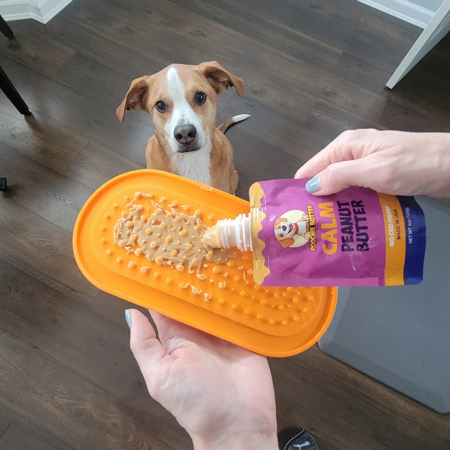Poochie Butter  Calming Peanut Butter Squeeze Pack 4oz (No CBD)
