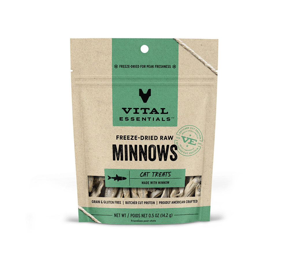 Vital Essentials® Freeze-Dried Minnows Cat Treats, 0.5 oz