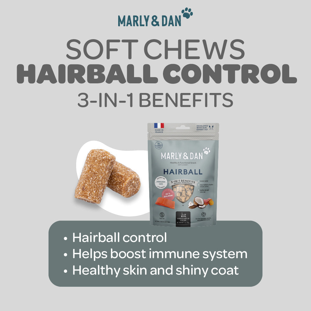 Marly & Dan Hairball Relief Recipe - Salmon Treats for Cats
