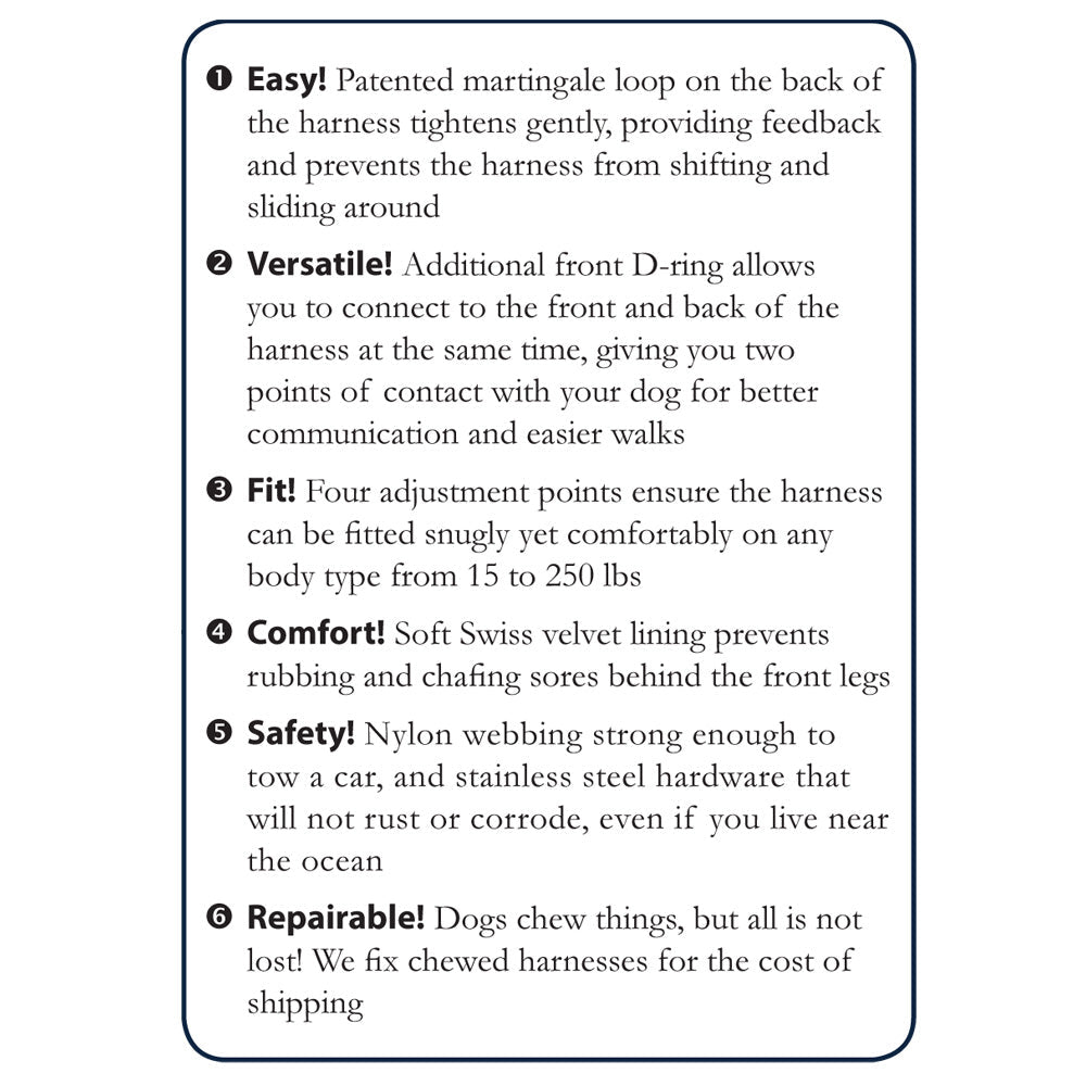 1" Patented Freedom No-Pull Harness Deluxe Training Package (35-200 lbs)