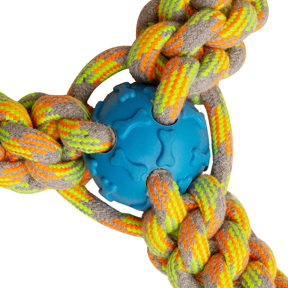 Fling N' Fun - 7" Rope Toy (Assorted Colors)