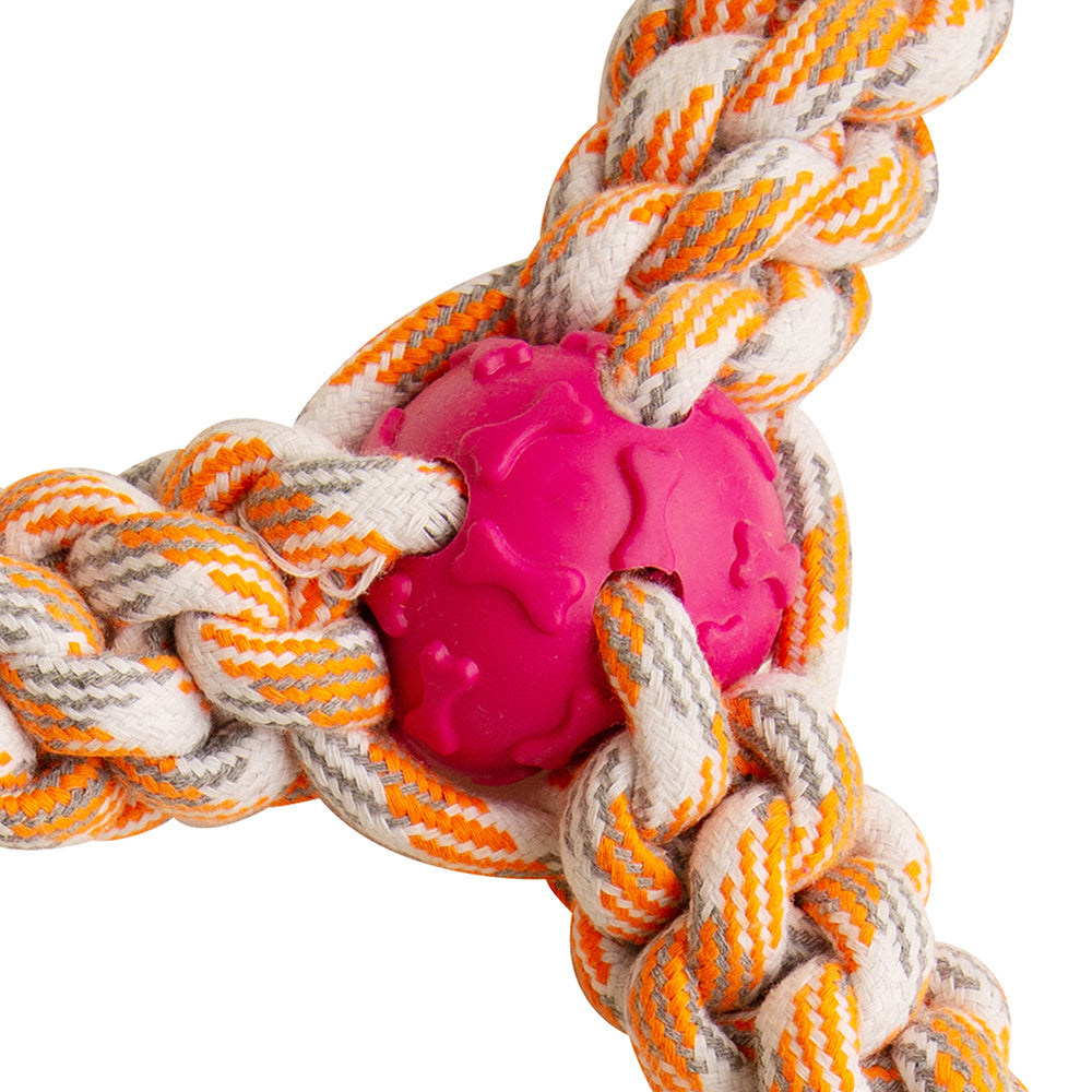 Fling N' Fun - 7" Rope Toy (Assorted Colors)