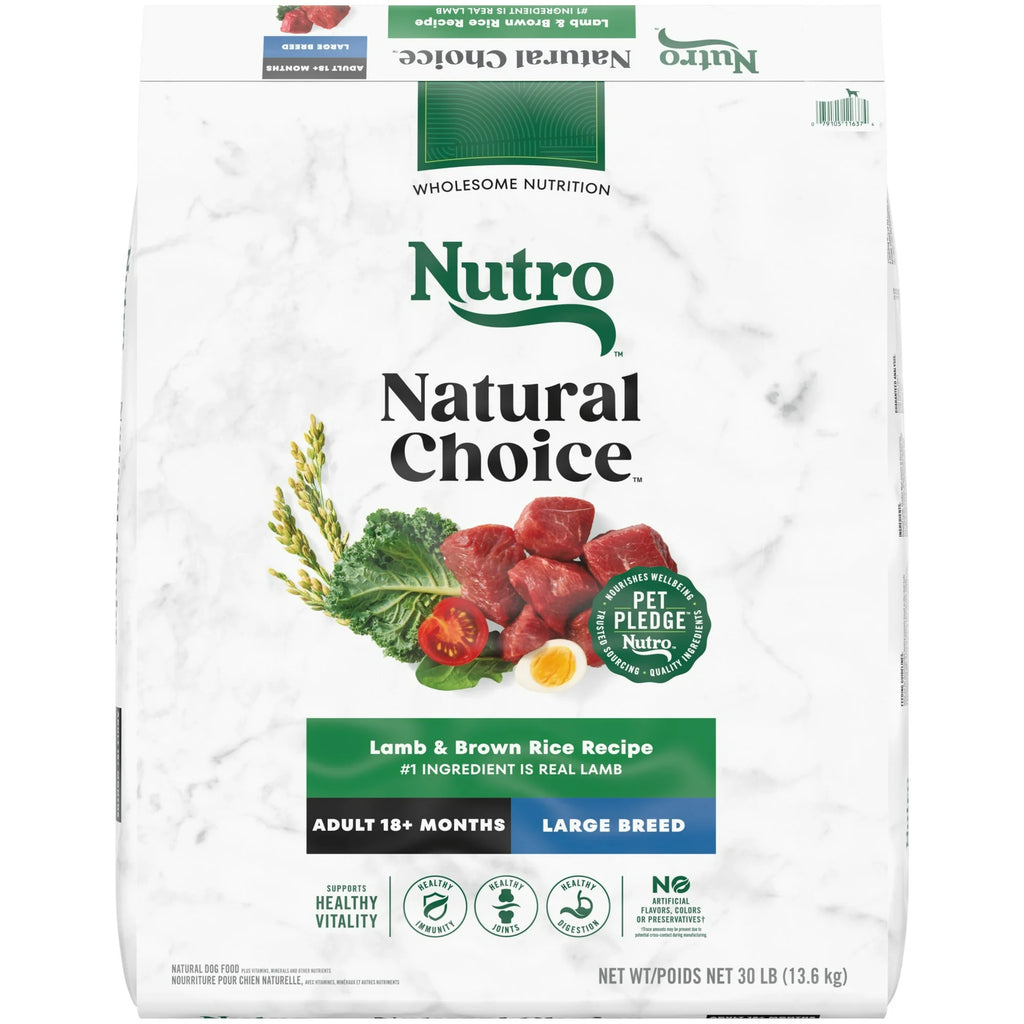 Nutro Natural Choice Lamb and Brown Rice Recipe Large Breed Adult Dry Dog Food, 30 lbs.