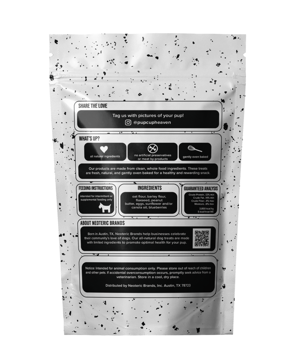 "🐾 Peanut Butter & Blueberry PupCupHeaven Dog Treats 🐾