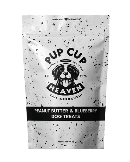 "🐾 Peanut Butter & Blueberry PupCupHeaven Dog Treats 🐾