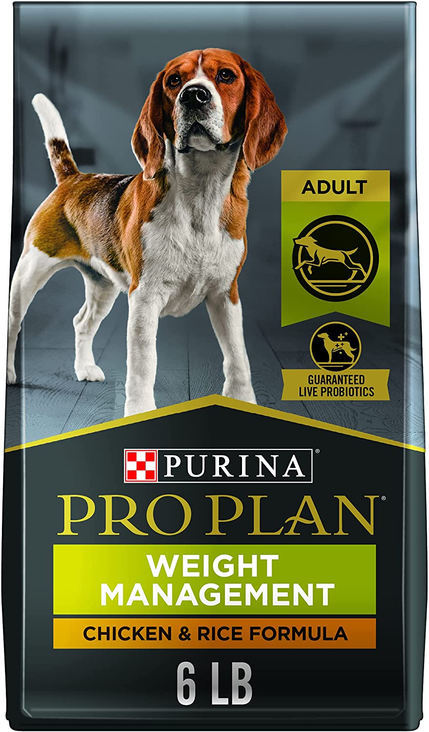 Purina Pro Plan Weight Management Shredded Blend Chicken and Rice Formula Dry Dog Food, 34 lbs.