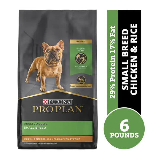Purina Pro Plan High Protein Small Breed Dog Food, Chicken & Rice Formula
