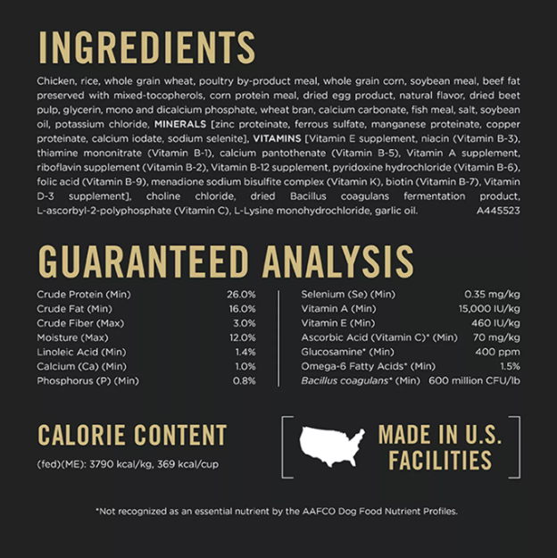 Purina® Pro Plan Complete Essentials Shredded Blend Adult Dry Dog Food - Chicken & Rice 47lb