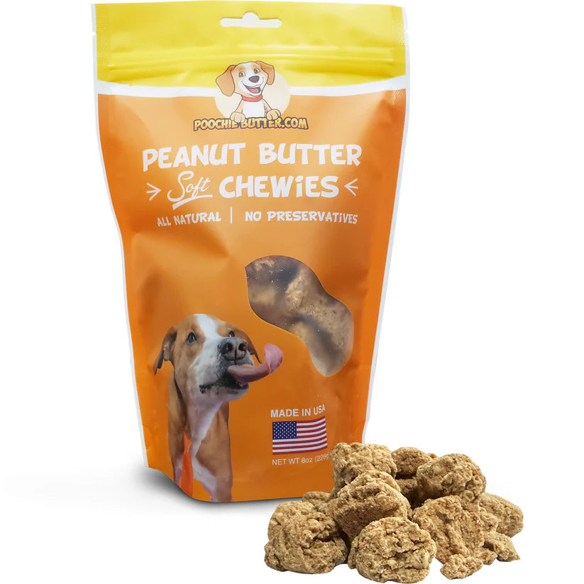 Poochie Butter 8oz Peanut Butter Soft Chewies