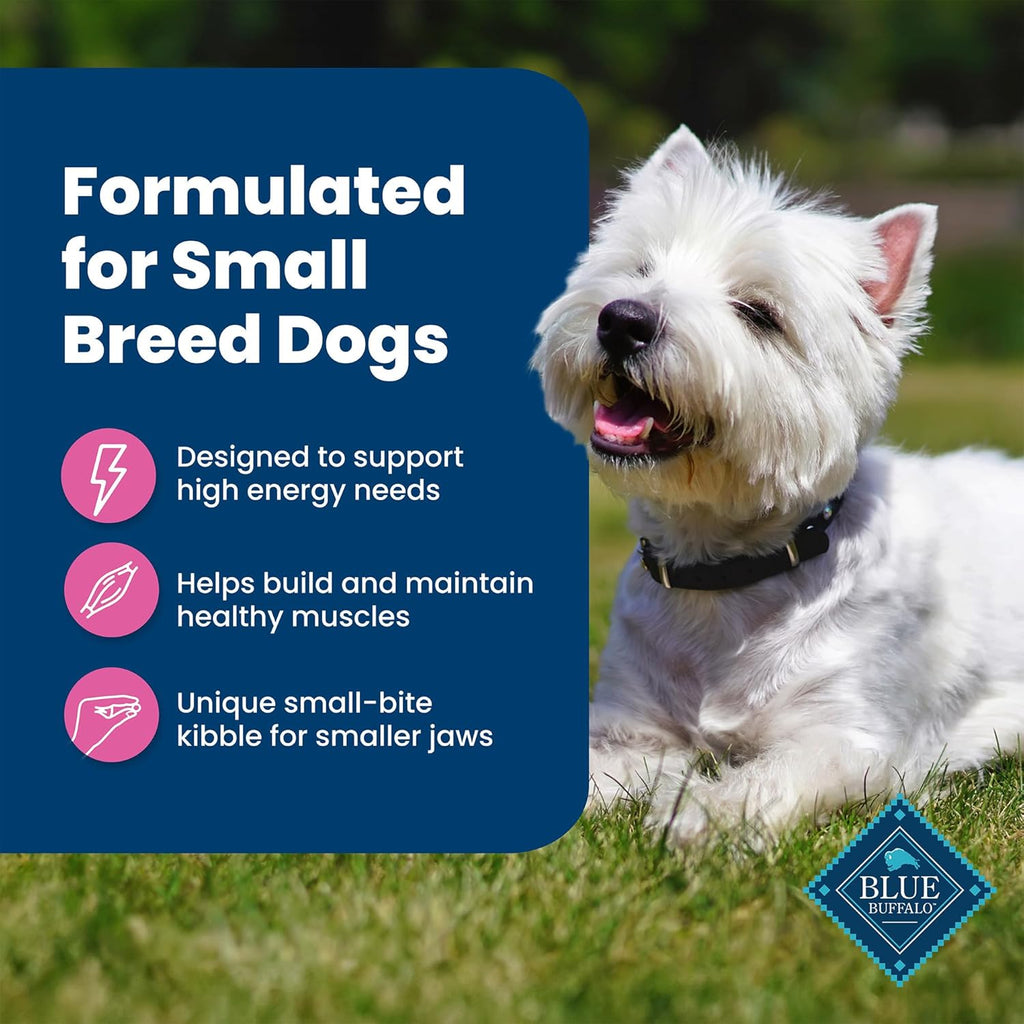 Blue Buffalo Life Protection Formula Adult Small Breed Dry Dog Food, Supports High Energy Needs, Made with Natural Ingredients, Chicken & Brown Rice Recipe